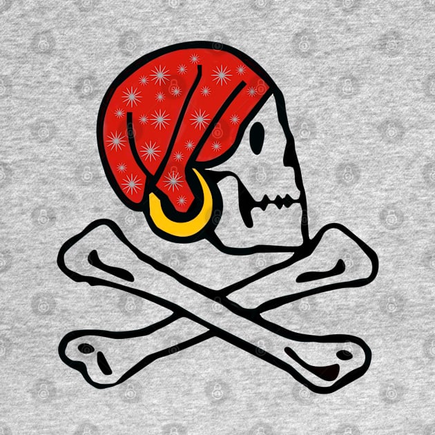 Pirate Skull with Bandana by ACircusofLight
